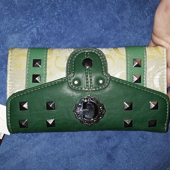 NWT G dark green and lime green wallet - Picture 2 of 7